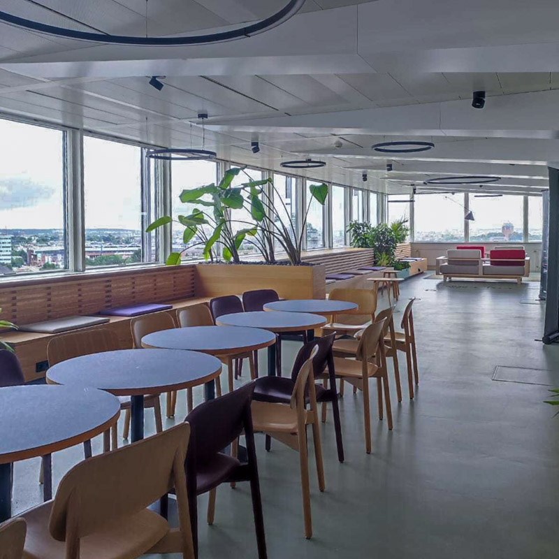 View across the entire slashwhy office on the 13th floor